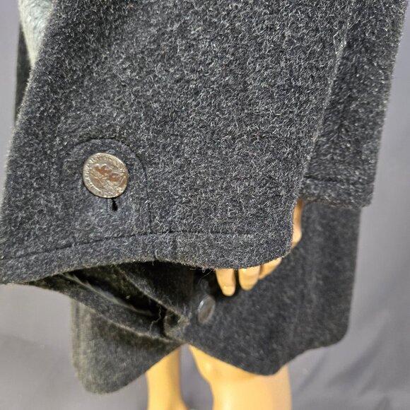 Vintage Steinbock Cape Coat Womens Gray Austrian Wool One Size cloak Poncho - Picture 4 of 9